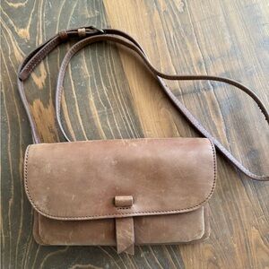 Lucky Brand Brown Leather Crossbody Bag